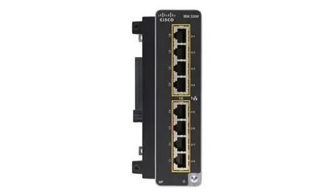 Cisco IEM-3300-8P= network switch Managed L2 Gigabit Ethernet (10/100/1000) Power over Ethernet (PoE) Black