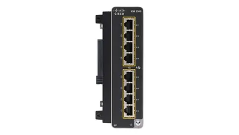 Cisco IEM-3300-8P= network switch Managed L2 Gigabit Ethernet (10/100/1000) Power over Ethernet (PoE) Black