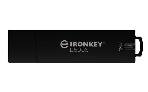 Kingston Technology IronKey 16GB D500S FIPS 140-3 Lvl 3 AES-256
