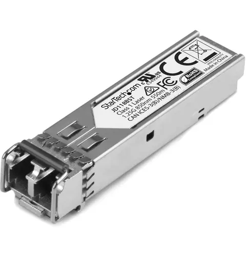StarTech.com HP JD118B Compatible SFP Transceiver Module - 1000BASE-SX~HPE JD118B Compatible SFP Module - 1000BASE-SX - 1GbE Multi Mode Fiber Optic Transceiver - 1GE Gigabit Ethernet SFP - LC 550m - 850nm - DDM HPE 5900, 12500, 5500