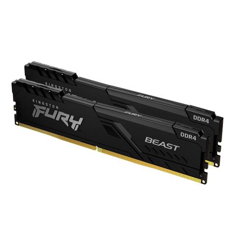 Kingston Technology FURY Beast 32GB 3200MT/s DDR4 CL16 DIMM (Kit of 2) 1Gx8 Black