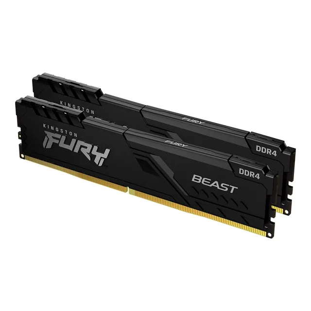 Kingston Technology FURY Beast 64GB 3200MT/s DDR4 CL16 DIMM (Kit of 2) Black