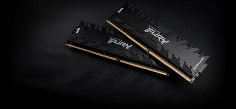 Kingston Technology FURY 16GB 3200MT/s DDR4 CL16 DIMM (Kit of 2) Renegade Black