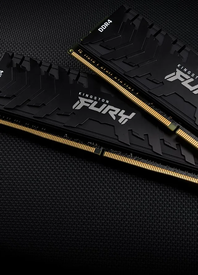 Kingston Technology FURY 16GB 3200MT/s DDR4 CL16 DIMM (Kit of 2) Renegade Black