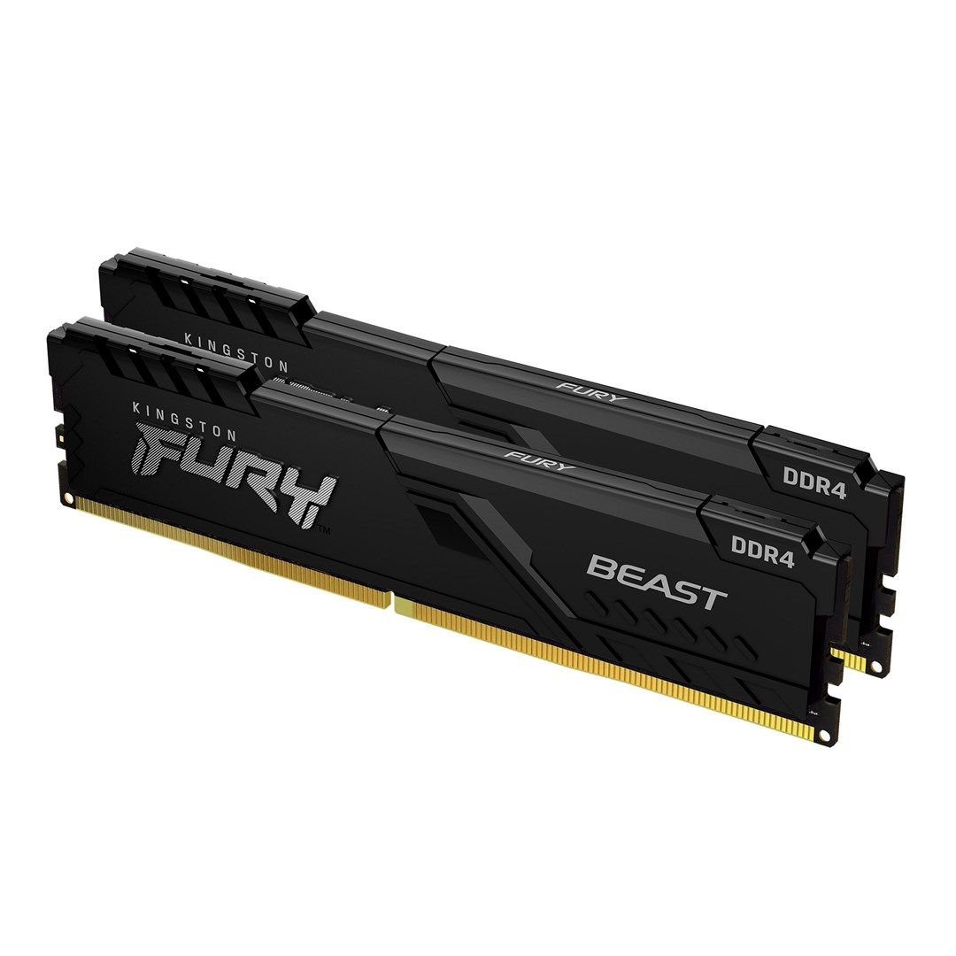 Kingston Technology FURY Beast 32GB 3600MT/s DDR4 CL18 DIMM (Kit of 2) Black