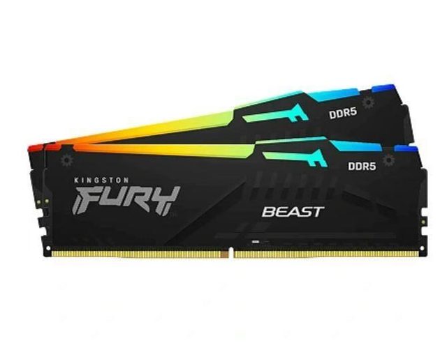 Kingston Technology FURY Beast 64GB 5200MT/s DDR5 CL40 DIMM (Kit of 2) RGB