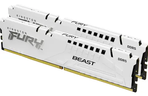 Kingston Technology FURY Beast 32GB 5600MT/s DDR5 CL36 DIMM (Kit of 2) White EXPO