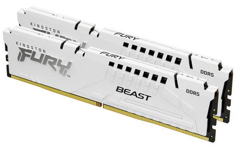 Kingston Technology FURY Beast 32GB 5600MT/s DDR5 CL36 DIMM (Kit of 2) White EXPO
