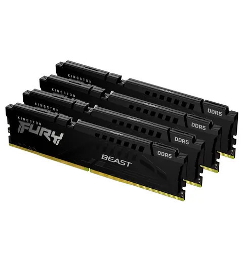 Kingston Technology FURY Beast 64GB 5600MT/s DDR5 CL40 DIMM (Kit of 4) Black XMP