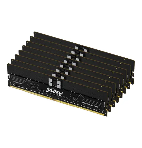 Kingston Technology FURY 128GB 5600MT/s DDR5 ECC Reg CL28 DIMM (Kit of 8) Renegade Pro EXPO