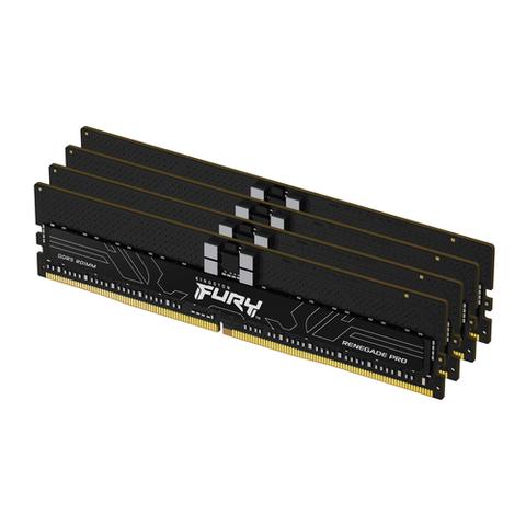 Kingston Technology FURY 64GB 5600MT/s DDR5 ECC Reg CL36 DIMM (Kit of 4) Renegade Pro XMP