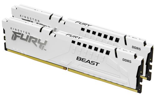 Kingston Technology FURY Beast 32GB 6400MT/s DDR5 CL32 DIMM (Kit of 2) White EXPO