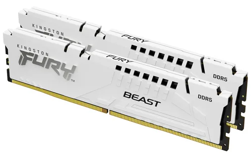 Kingston Technology FURY Beast 32GB 6400MT/s DDR5 CL32 DIMM (Kit of 2) White EXPO