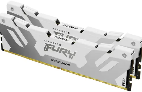 Kingston Technology FURY 64GB 6400MT/s DDR5 CL32 DIMM (Kit of 2) Renegade White XMP