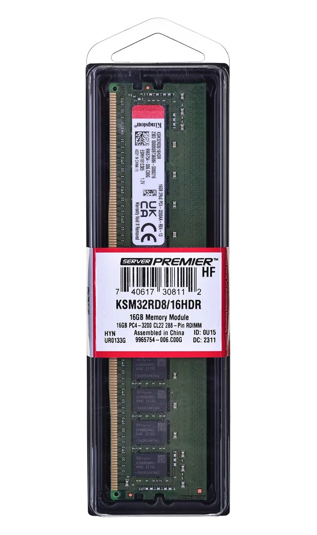 Kingston Technology KSM32RD8/16HDR memory module 16 GB 1 x 16 GB DDR4 288-pin DIMM ECC