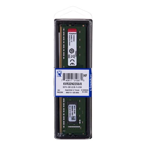 Kingston Technology ValueRAM memory module 8 GB 1 x 8 GB DDR4 3200 MT/s 288-pin DIMM