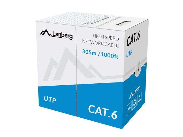 Lanberg LCF6-11CU-0305-S networking cable Grey 305 m Cat6 F/UTP (FTP)