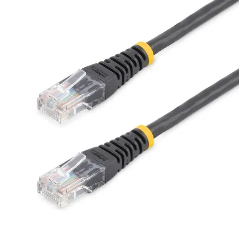 StarTech.com Cat5e Patch Cable with Molded RJ45 Connectors - 15 m - Black