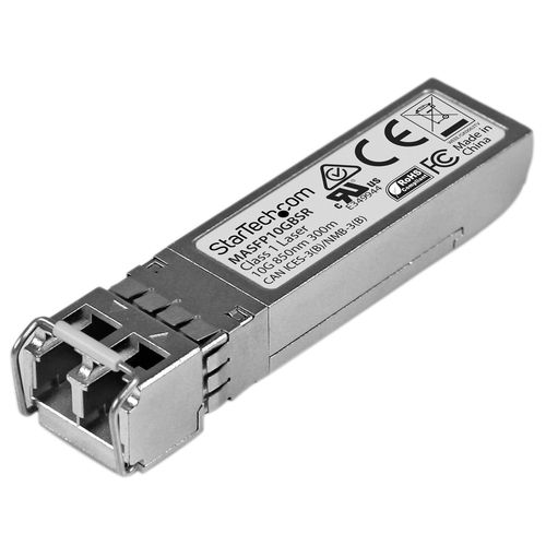 StarTech.com Cisco Meraki MA-SFP-10GB-SR Compatible SFP+ Transceiver Module - 10GBASE-SR~Cisco Meraki MA-SFP-10GB-SR Compatible SFP+ Module - 10GBASE-SR - 10GbE Multimode Fiber MMF Optic Transceiver - 10GE Gigabit Ethernet SFP+ - LC 300m - 850nm - DDM Cisco Meraki MS225, MX400, MS250