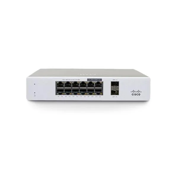 Cisco Meraki MS130-12X Managed L2 Gigabit Ethernet (10/100/1000) Power over Ethernet (PoE) 1U White