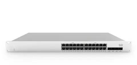 Cisco Meraki MS210-24P-HW network switch Managed Gigabit Ethernet (10/100/1000) Power over Ethernet (PoE) 1U Aluminium