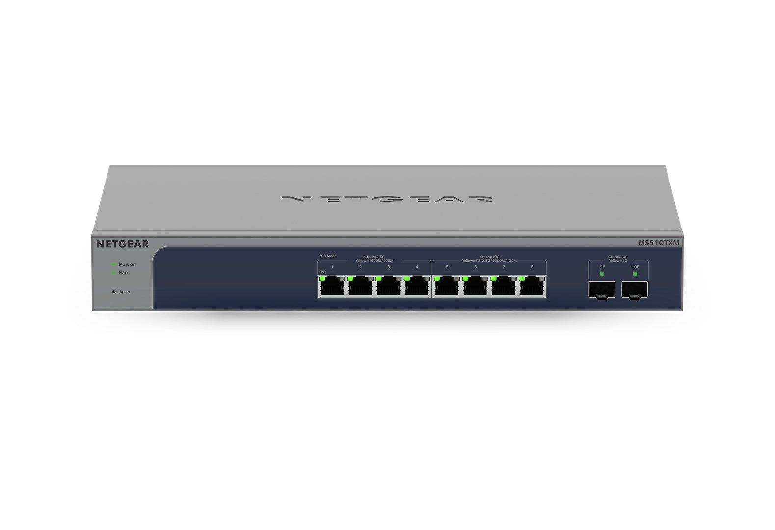 NETGEAR MS510TXM network switch Managed L2/L3/L4 10G Ethernet (100/1000/10000) Grey, Blue