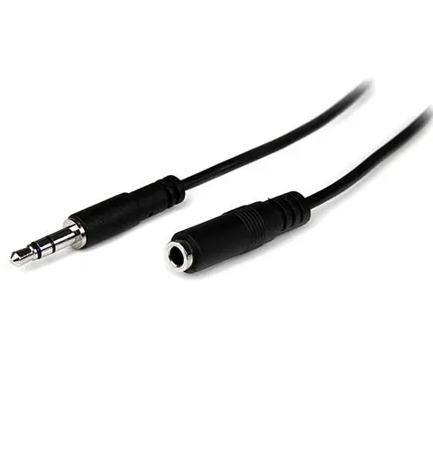 StarTech.com 1m Slim 3.5mm Stereo Extension Audio Cable - M/F