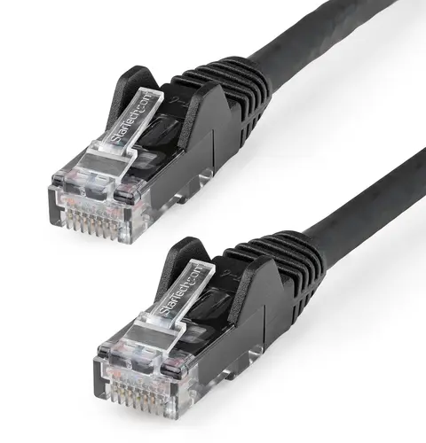 StarTech.com 5m CAT6 Ethernet Cable - LSZH (Low Smoke Zero Halogen) - 10 Gigabit 250Mhz 100W PoE RJ45 10GbE UTP Network Patch Cord Snagless with Strain Relief - Black, CAT 6, ETL Verified, 24AWG