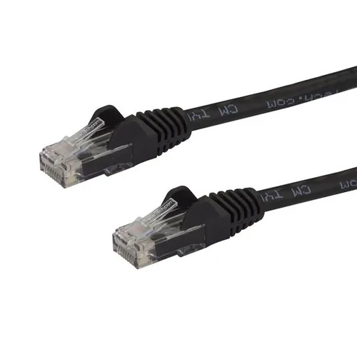 StarTech.com 10m CAT6 Ethernet Cable - Black CAT 6 Gigabit Ethernet Wire -250MHz 100W PoE RJ45 UTP Network/Patch Cord Snagless w/Strain Relief Individually Tested
