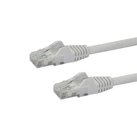 StarTech.com 10m CAT6 Ethernet Cable - White CAT 6 Gigabit Ethernet Wire -250MHz 100W PoE RJ45 UTP Network/Patch Cord Snagless w/Strain Relief Individually Tested