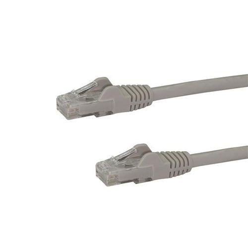 StarTech.com 1m CAT6 Ethernet Cable - Grey CAT 6 Gigabit Ethernet Wire -250MHz 100W PoE RJ45 UTP Network/Patch Cord Snagless w/Strain Relief Individually Tested
