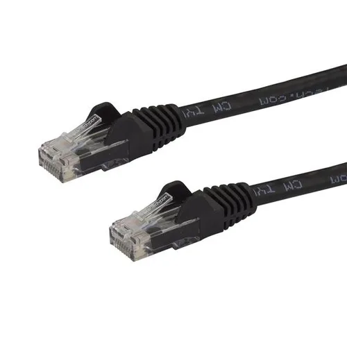 StarTech.com 2m CAT6 Ethernet Cable - Black CAT 6 Gigabit Ethernet Wire -250MHz 100W PoE RJ45 UTP Network/Patch Cord Snagless w/Strain Relief Individually Tested