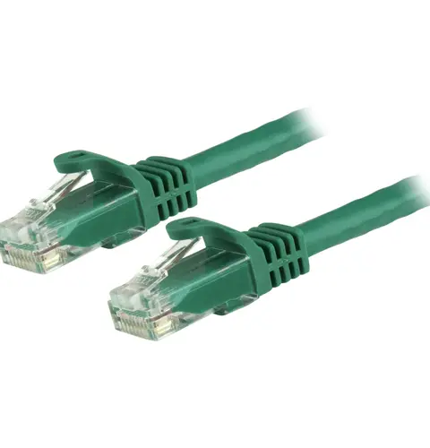 StarTech.com 3m CAT6 Ethernet Cable - Green CAT 6 Gigabit Ethernet Wire -250MHz 100W PoE RJ45 UTP Network/Patch Cord Snagless w/Strain Relief Individually Tested