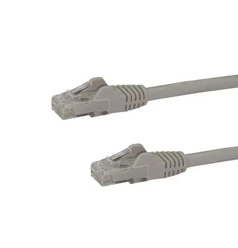 StarTech.com 3m CAT6 Ethernet Cable - Grey CAT 6 Gigabit Ethernet Wire -250MHz 100W PoE RJ45 UTP Network/Patch Cord Snagless w/Strain Relief Individually Tested