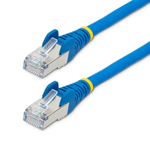 StarTech.com 1m CAT6a Ethernet Cable - Blue - Low Smoke Zero Halogen (LSZH) - 10GbE 500MHz 100W PoE++ Snagless RJ-45 w/Strain Reliefs S/FTP Network Patch Cord