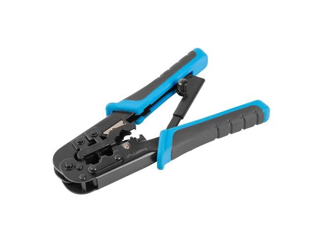 Lanberg NT-0201 RJ45/RJ12/RJ11 Crimper Tool - Black/Blue