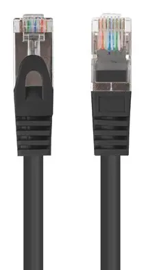 Lanberg PCF6-20CC-0100-BK networking cable Black 1 m Cat6 U/UTP (UTP)