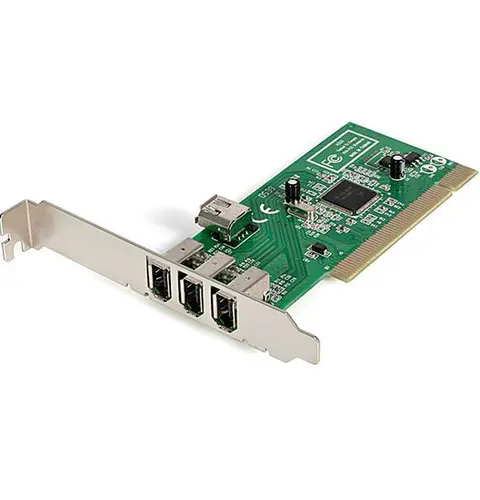 StarTech.com 4 port PCI 1394a FireWire Adapter Card - 3 External 1 Internal