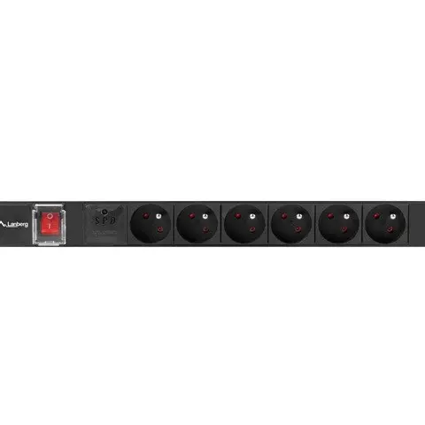 LANBERG POWER STRIP PDU RACK 19 (1U 16A 6X 230V PL 2m)