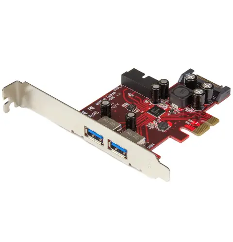 StarTech.com 4 Port PCI Express USB 3.0 Card - 2 External & 2 Internal - SATA Power - UASP Support - 2x Internal (IDC) Motherboard-Style Headers