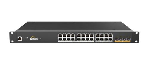 Peplink 24 Port RUGGED (partial 2.5G) PoE Switch | PLS-R-24-H2G-250W
