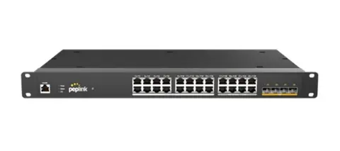 Peplink 24 Port RUGGED (partial 2.5G) PoE Switch | PLS-R-24-H2G-250W