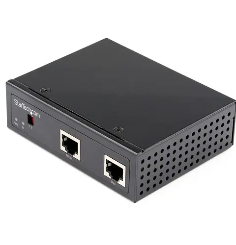 StarTech.com Industrial Gigabit PoE Splitter - 90W High Speed Power over Ethernet PoE+++ Splitter - 12-48V DC Splitter 802.3bt - LAN/RJ45 Ultra PoE to DC Adapter - -40C to +75C