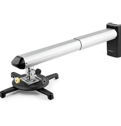 StarTech.com Universal Projector Wall Mount - Projector Mount supports Short & Ultra Short Throw Projectors up to 33lb (15kg) - Tilt/Swivel/Rotate - Adjustable 16.5" to 27.7" from Wall - TAA