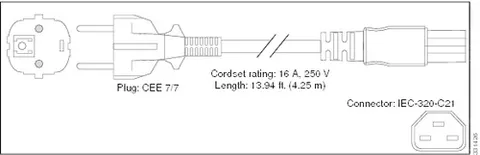 Cisco PWR-CAB-AC-EU= power cable 4.25 m CEE7/7 C21 coupler