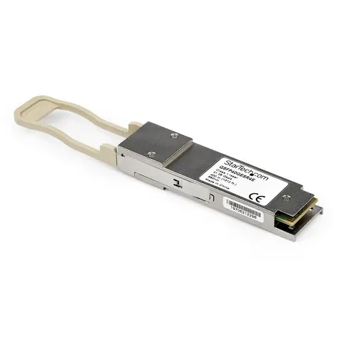 StarTech.com MSA Uncoded QSFP+ Module - 40GBASE-SR4 - Multi Mode Fiber (MMF) - 40GE Gigabit Ethernet QSFP+ - MPO 300m - 850nm ~MSA Uncoded QSFP+ Module - 40GBASE-SR4 - Multi Mode Fiber (MMF) - 40GE Gigabit Ethernet QSFP+ - MPO 300m - 850nm