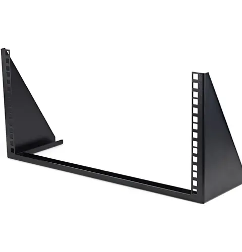 StarTech.com 5U Vertical Wall Mount Rack - 19in Low Profile Open Wall Mounting Bracket - Network/Server Room/Data/AV/IT/Patch Panel/Communication/Computer Equipment - w/ Cage Nuts/Screws