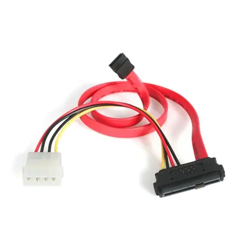 StarTech.com 18in SAS 29 Pin to SATA Cable with LP4 Power