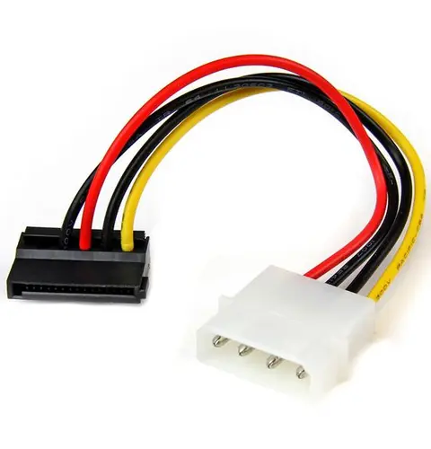 StarTech.com 6in 4 Pin LP4 to Left Angle SATA Power Cable Adapter