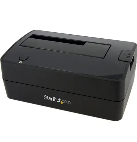 StarTech.com Single Bay USB 3.0 to SATA Hard Drive Docking Station, USB 3.0 (5 Gbps) Hard Drive Dock, External 2.5/3.5" SATA I/II/III HDD/SSD Docking Station, Top-Loading Hard Drive Bay
